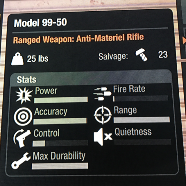 Weapons Model 99 50 Barrett 50 Cal In Game Items