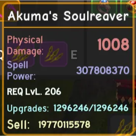 Akuma’s Soulreaver