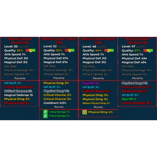 Demon Hunter set | Levelbound