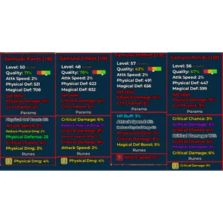 Samurai set | Levelbound