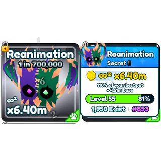REANIMATION 1 IN 700K SECRET PET | TAP SIMULATOR REBORN