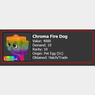 Pet Mm2 Chroma Fire Dog In Game Items Gameflip - roblox value mm2
