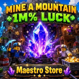 1M LUCK CRYSTAL | MINE A MOUNTAIN | ROBLOX