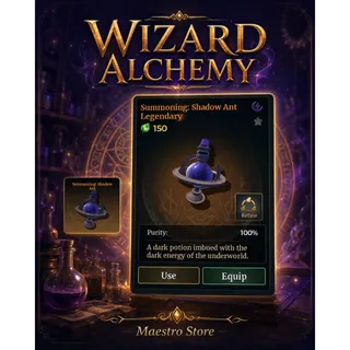 Summoning Shadow Ant Potion - Wizard Alchemy