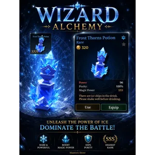 Frost Thorns Potion SSS - Wizard Alchemy