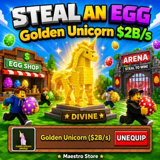 GOLDEN UNICORN 2B/S | STEAL AN EGG | ROBLOX
