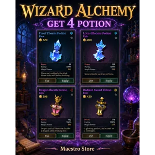 WIZARD ALCHEMY POTION BUNDLE