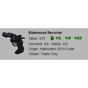 Elderwood Revolver Gun 2019, Trade Roblox Murder Mystery 2 (MM2) Items