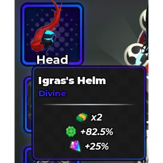 Igras's Helm New Divine Gear - Anime Dice