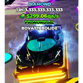 BOVATTI BOLIDE (PRIMORDIAL) - DIAMOND MUTATION | DREAM CAR COLLECTION | ROBLOX