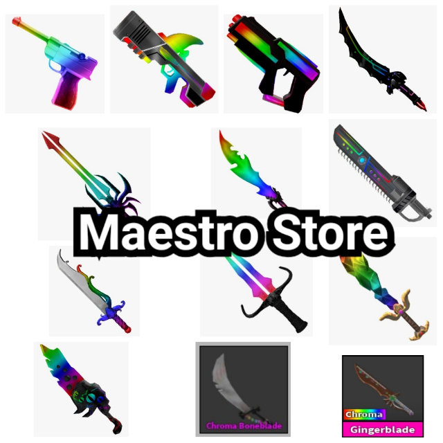 Bundle 1x All Chroma In Mm2 In Game Items Gameflip - other chroma boneblade mm2 roblox in game items