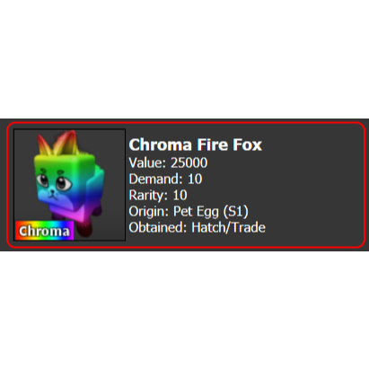 Other Mm2 Chroma Fire Fox In Game Items Gameflip - how to get the egg of origin roblox