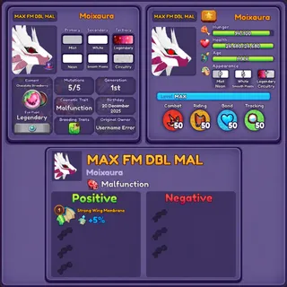 MOIXAURA | MAX FM DBL MALF | DRAGON ADVENTURES