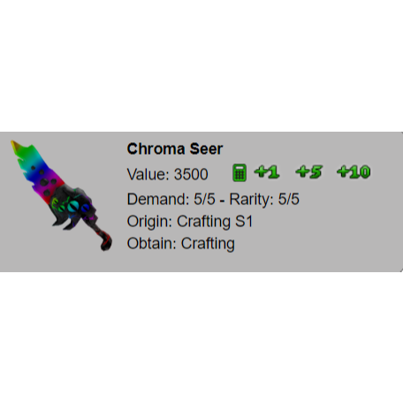 CRAFTING CHROMA SEER GODLY KNIFE! (AGAIN) 