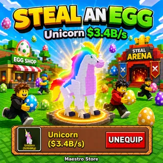 UNICORN 3.4B/S | STEAL AN EGG | ROBLOX