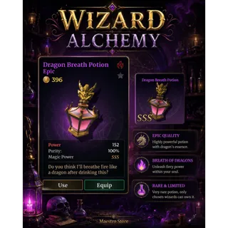 SSS Dragon Breath Potion - Wizard Alchemy