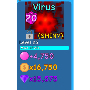 Pet 1x Shiny Virus Lvl Max In Game Items Gameflip