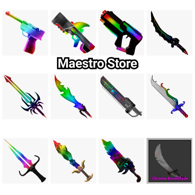 Bundle Mm2 1x Chroma Set In Game Items Gameflip - other chroma boneblade mm2 roblox in game items