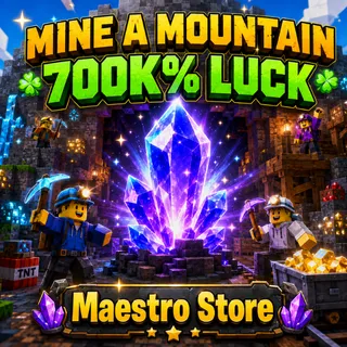 700k Luck (x2 350k% Luck) Mine A Mountain | Roblox