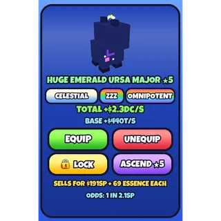 URSA MAJOR HUGE EMERALD 440T/S BASE ★5 | PET DICE