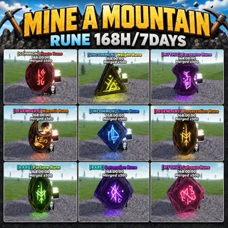 1x RUNE 7-DAYS DURATION | MINE A MOUNTAIN | ROBLOX