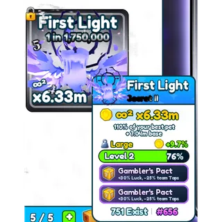 FIRST LIGHT 1 IN 1.75M SECRET | TAP SIMULATOR REBORN