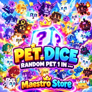1 IN 500Qi-1sx RANDOM PET | PET DICE | ROBLOX