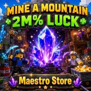 2M LUCK CRYSTAL | MINE A MOUNTAIN | ROBLOX