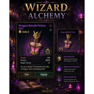 Dragon Breath SS - Wizard Alchemy