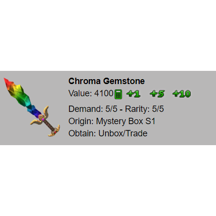 Other Mm2 Chroma Gemstone In Game Items Gameflip
