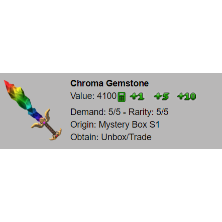 Other Mm2 Chroma Gemstone æ¸¸æˆè£…å¤‡ Gameflip