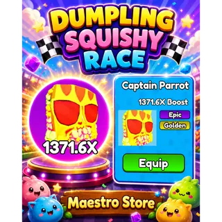 Captain Parrot - Dumpling Squishy Race