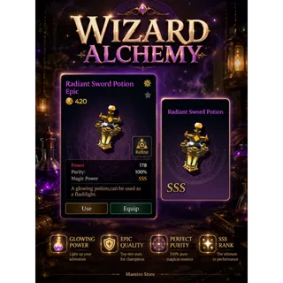 SSS Radiant Sword - Wizard Alchemy