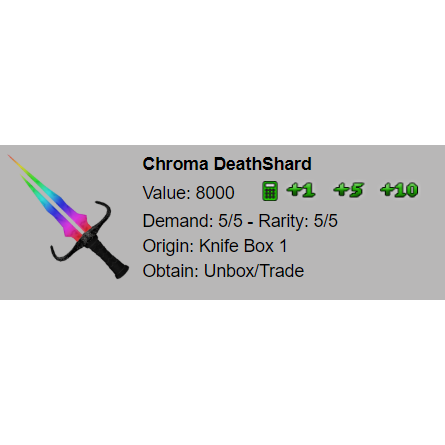 Other Mm2 Chroma Deathshard In Game Items Gameflip