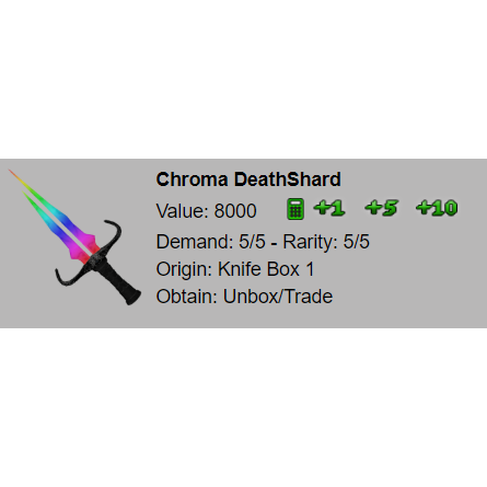 Chroma Deathshard Mm2 Value