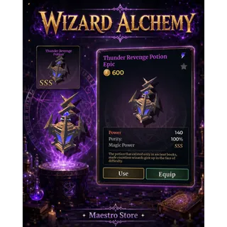 Thunder Revenge Potion SSS - Wizard Alchemy