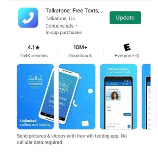 Talkatone: Free USA phone number 