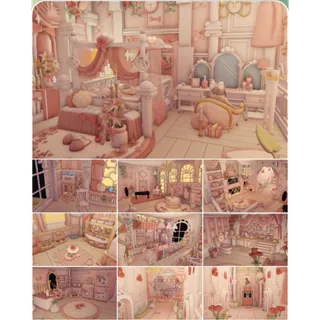 adopt me cottage princess rose bedroom