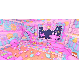 adopt me cutecore/tweencore frosted sugar girafee and toki doki themed house