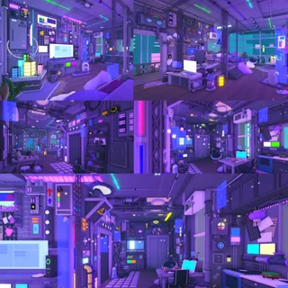 adopt me detailed cyberpunk apartment
