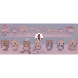 adopt me adorable rilakkuma x sanrio character plushies pack