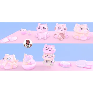 adopt me adorable cat x dessert pack