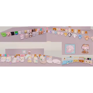 adopt me plush + wallart pack