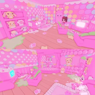 adopt me cutesy strawberry tweencore bedroom