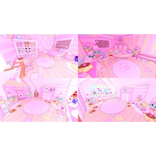 adopt me cutecore kamio sugar pets themed school house!!