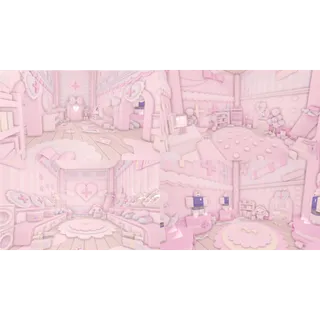 adopt me coquette/cutecore soft bunny nursery hospital