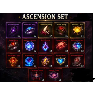 ⭐All Ascension set Materials 2-10 |