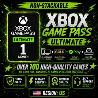 Xbox Game Pass Ultimate - 1 Month Subscription Card (50% OFF)