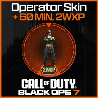 Raver Operator Skin + 60 min 2XP COD Black Ops 7 GLOBAL