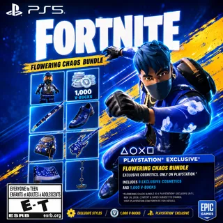 Fortnite - Flowering Chaos + 1000 V-bucks EU PS5 Key⚡[ 𝐈𝐍𝐒𝐓𝐀𝐍𝐓 𝐃𝐄𝐋𝐈𝐕𝐄𝐑𝐘 ]
